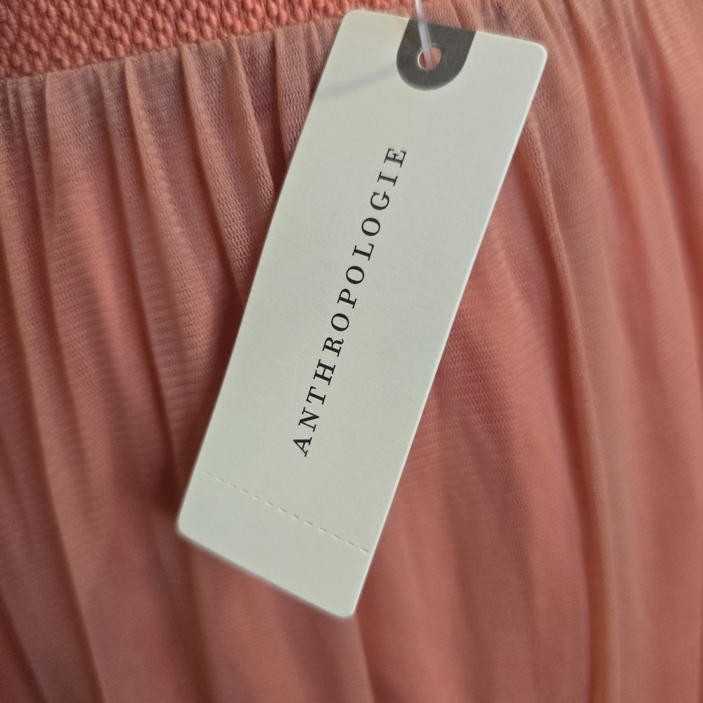 Anthropologie Coral Ruffled Maxi Skirt - Picture 4 of 6